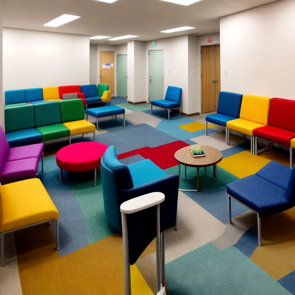sala espera hospital inclusiva diversidade
