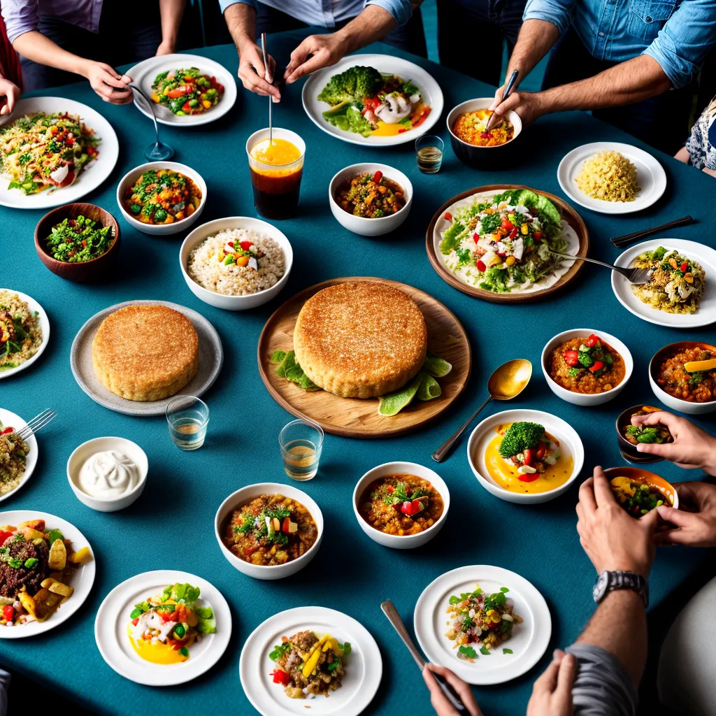mesa diversidade culinaria inclusiva
