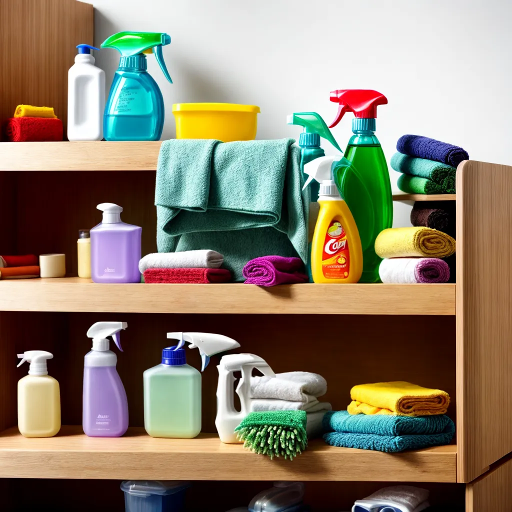 produtos limpeza ecologicos prateleira madeira