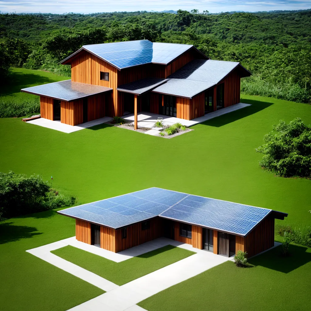 casa ecologica sustentavel verde