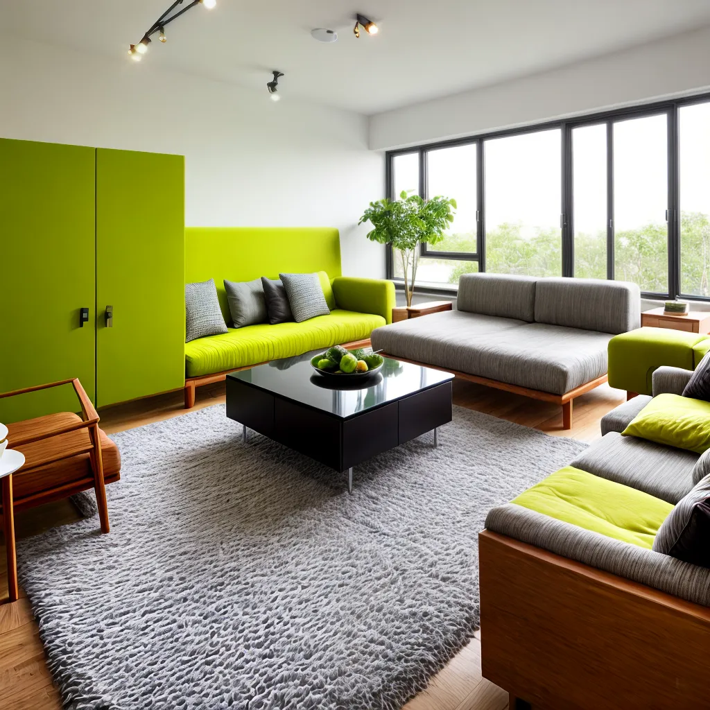 sala ecologica moveis madeira sofa plantas