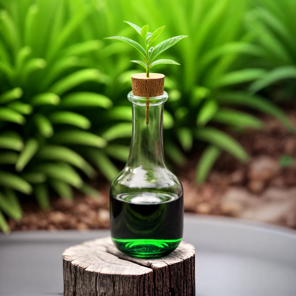 planta verde garrafa reciclada sustentabilidade