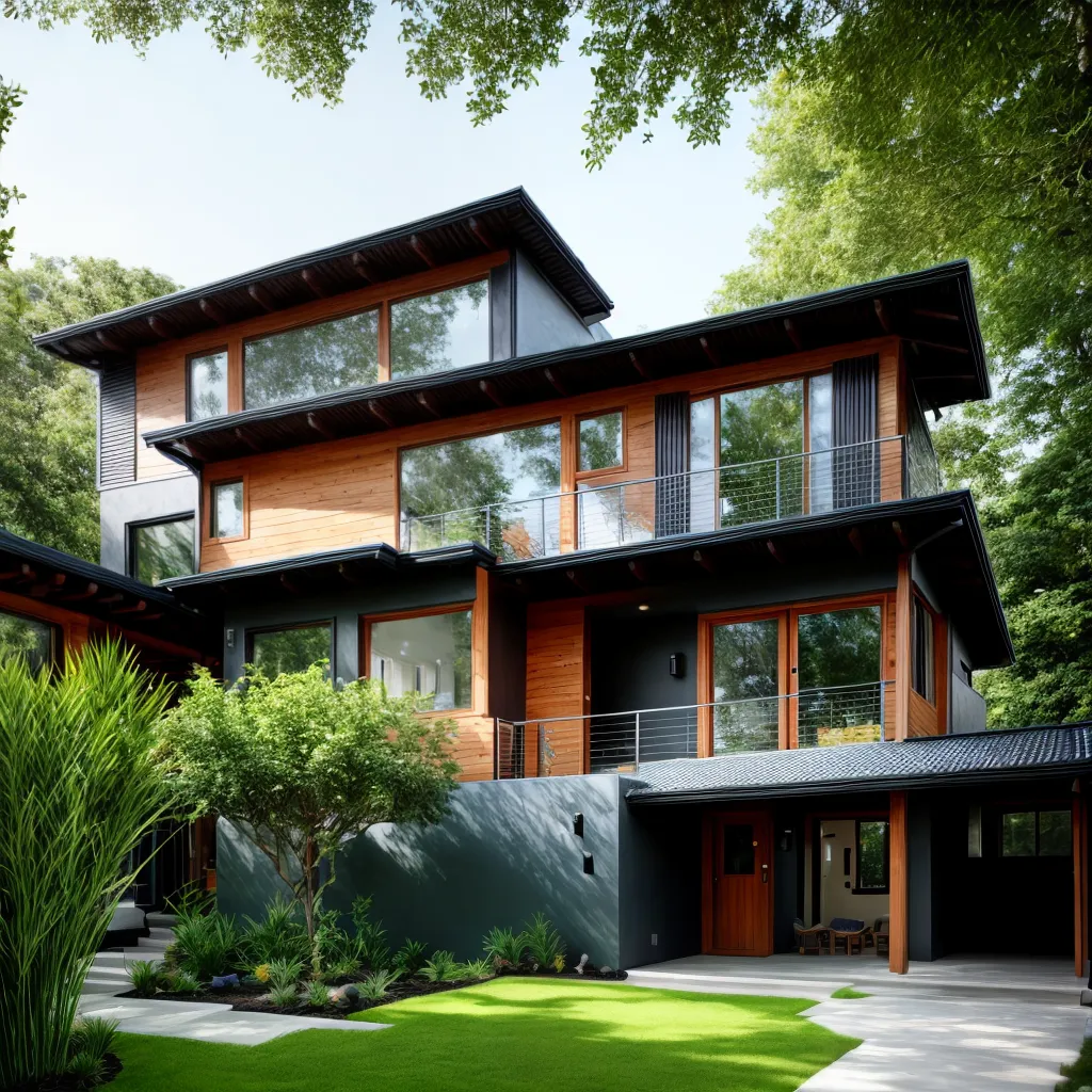 casa ecologica janelas solares natureza