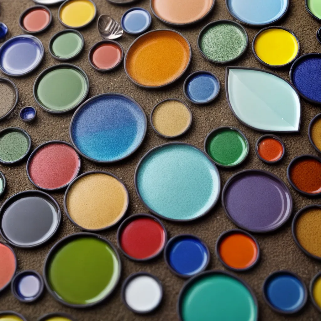 mosaico artesanal cores quebrado ceramica 1