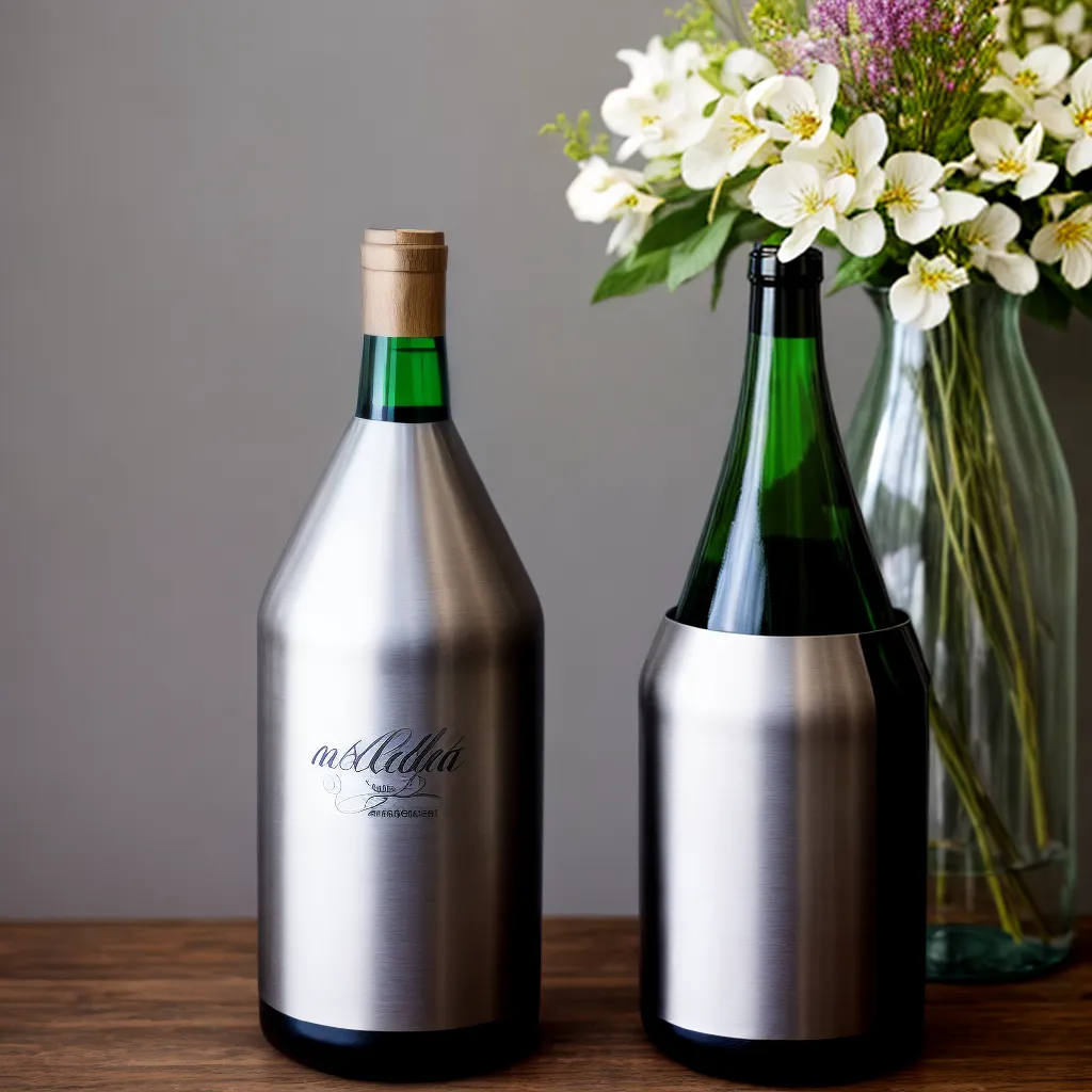 garrafa vinho vaso flores