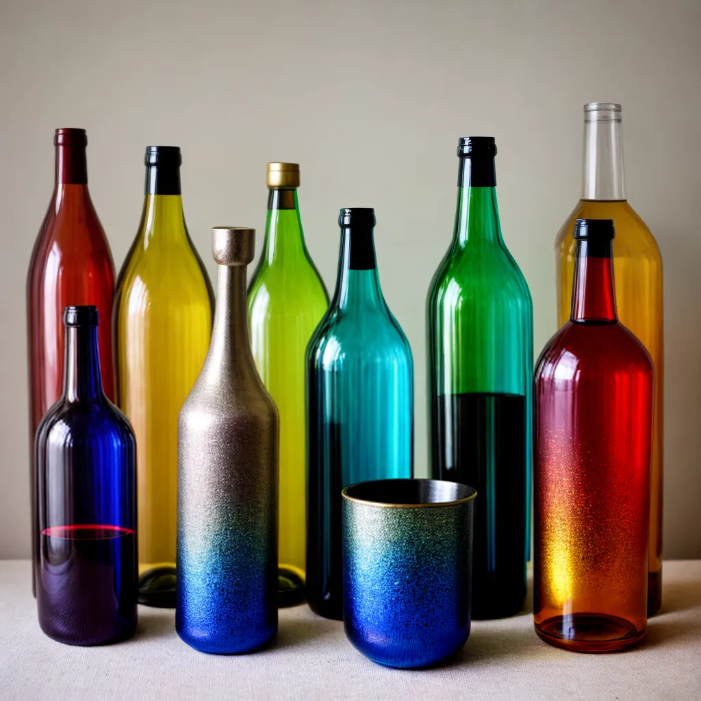 garrafas vinho decorativas pintadas flores