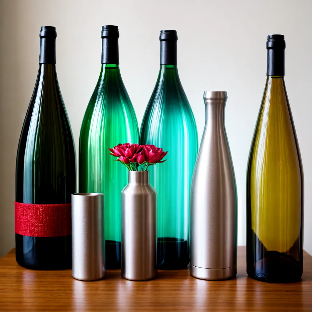 garrafas vinho vasos decorativos upcycling
