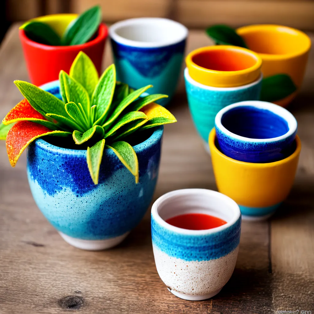 vaso mosaico ceramica quebrada jardim