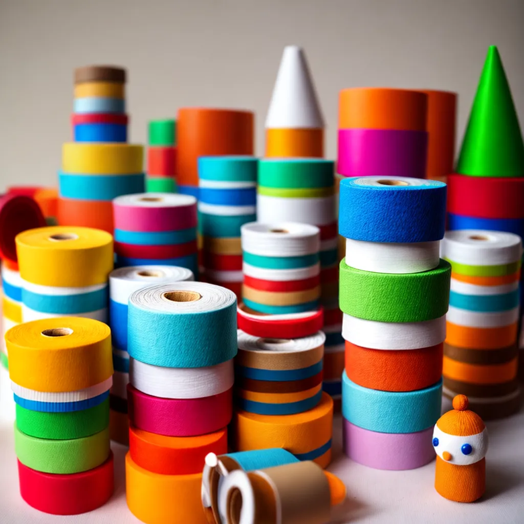 brinquedos artesanais reciclados coloridos 1