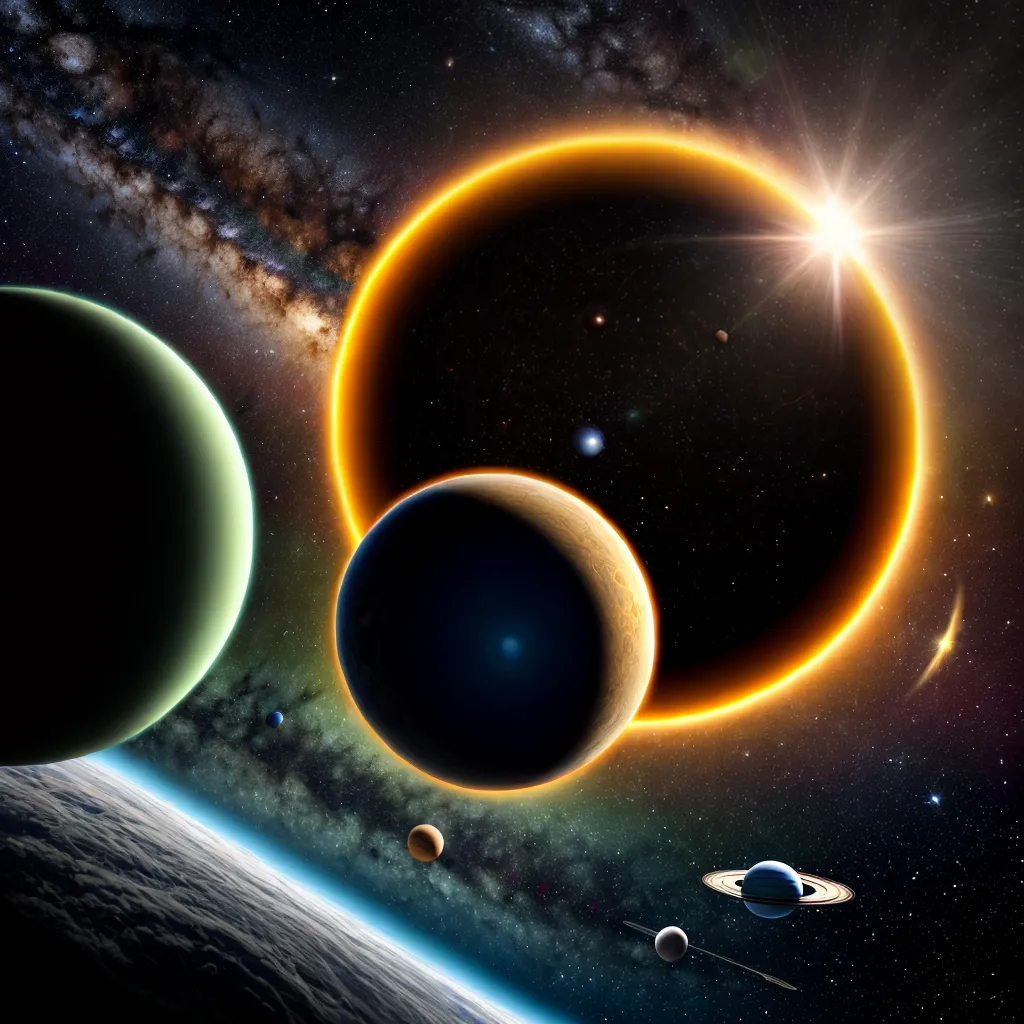 sistema solar diorama planetas estrelas