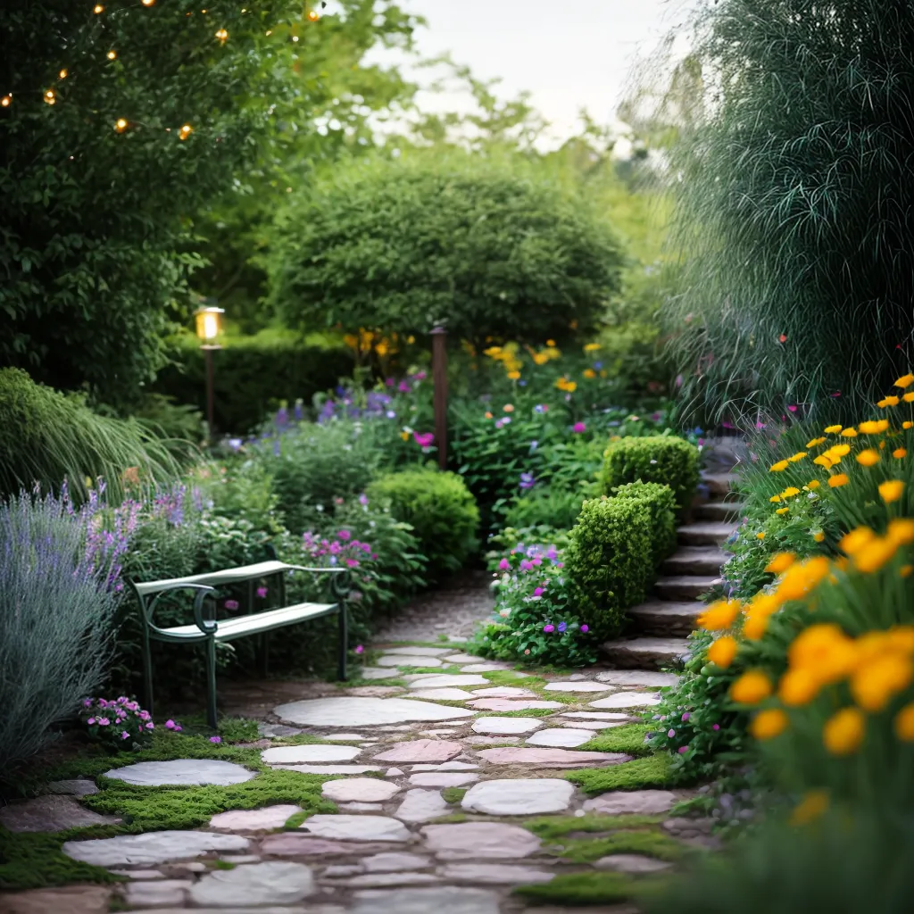 jardim encantado flores fadas luzes 1