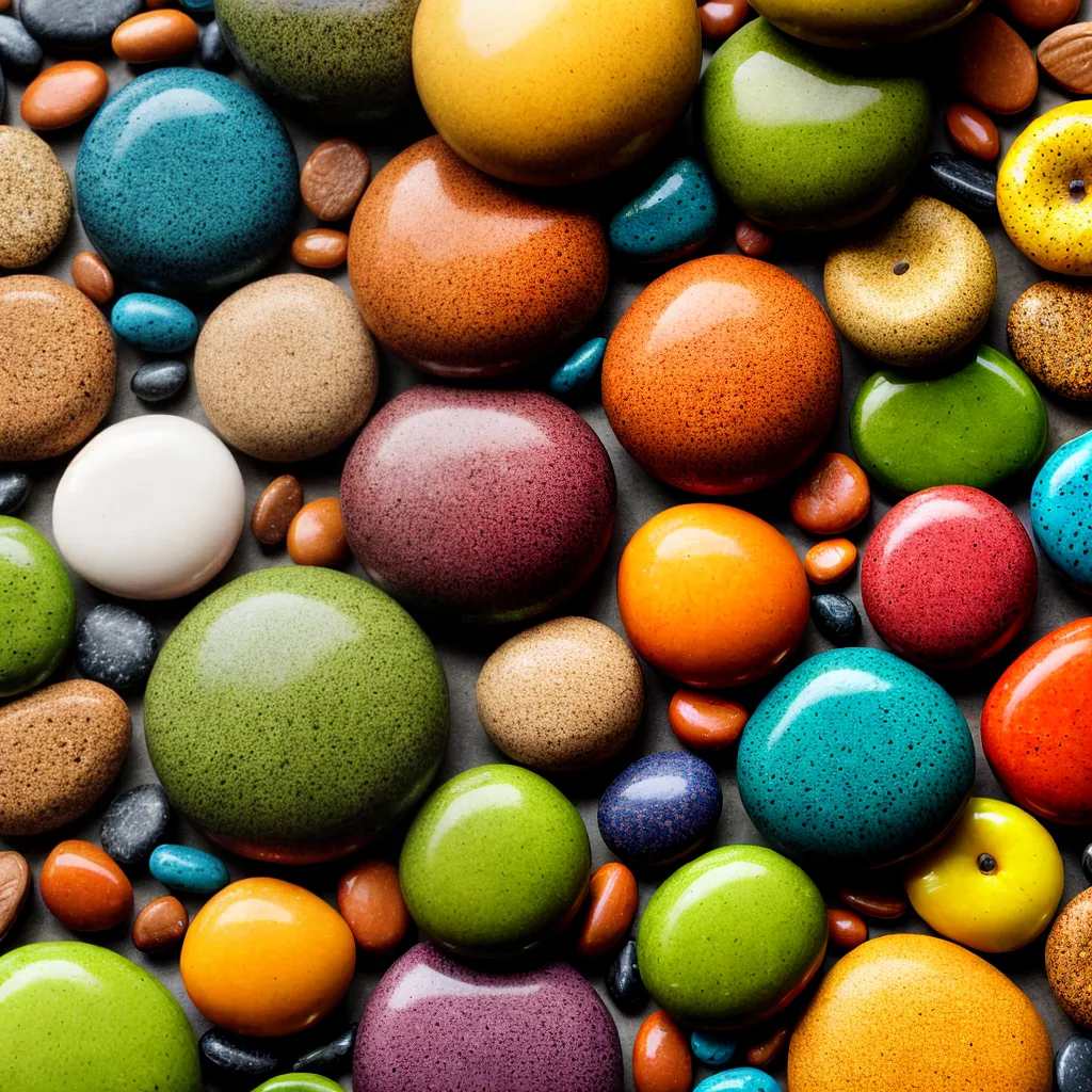 mosaico colorido arte pedras