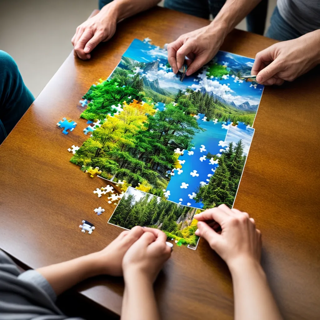 montagem puzzle maos personalizado