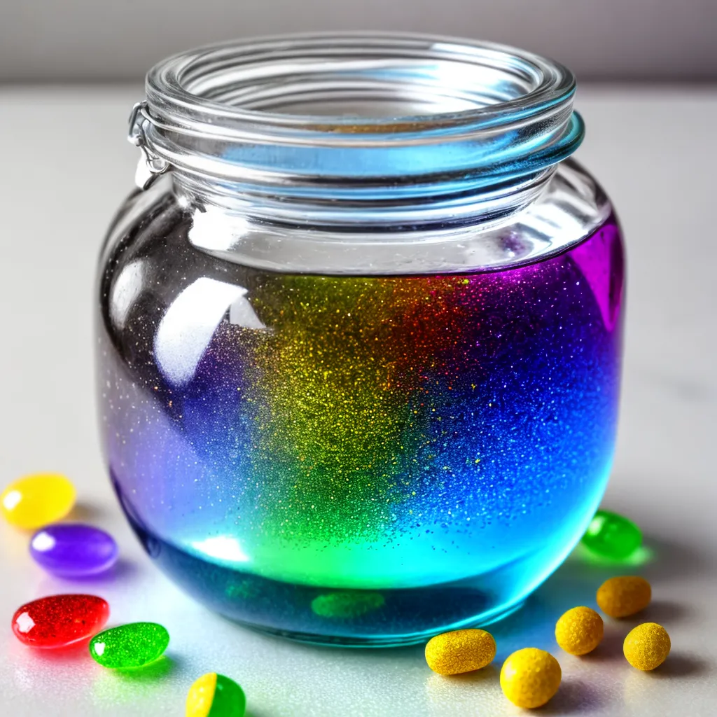 pote tranquilidade glitter materiais