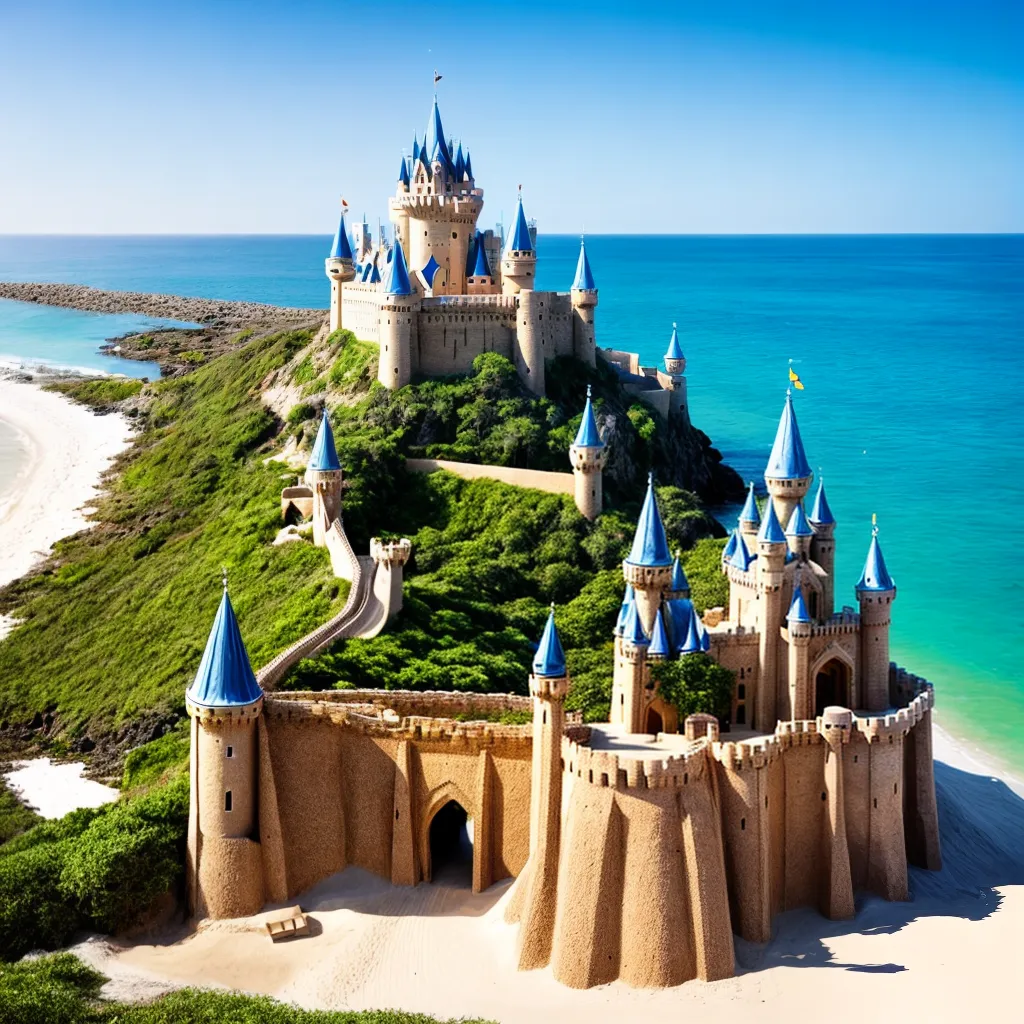 castelo areia praia construcao criatividade