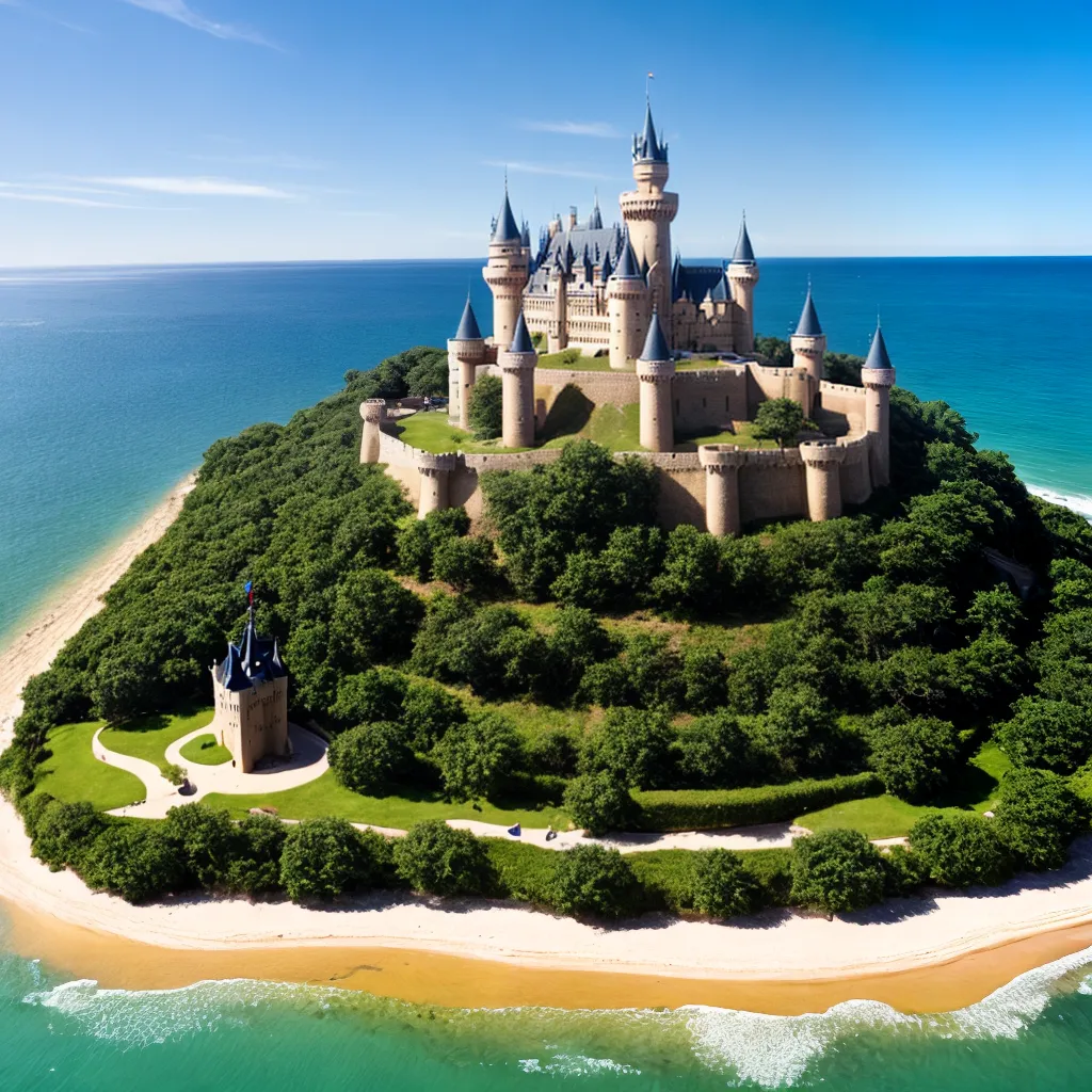 castelo areia praia sol