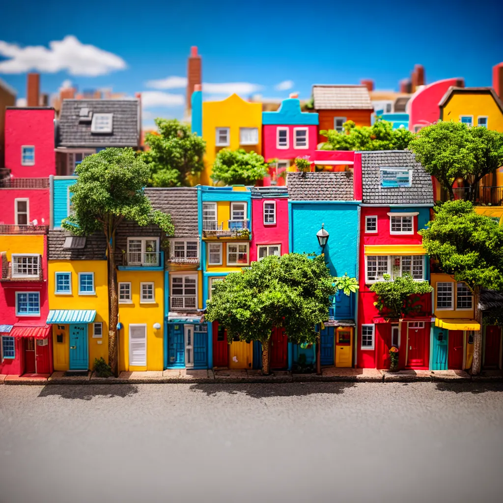 cidade miniatura shoebox reciclavel