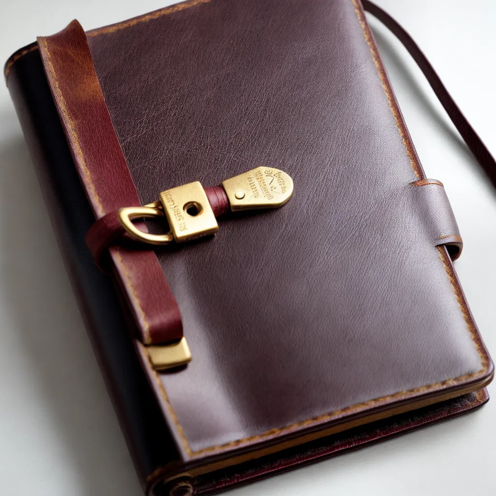 diario couro estampas personalizado