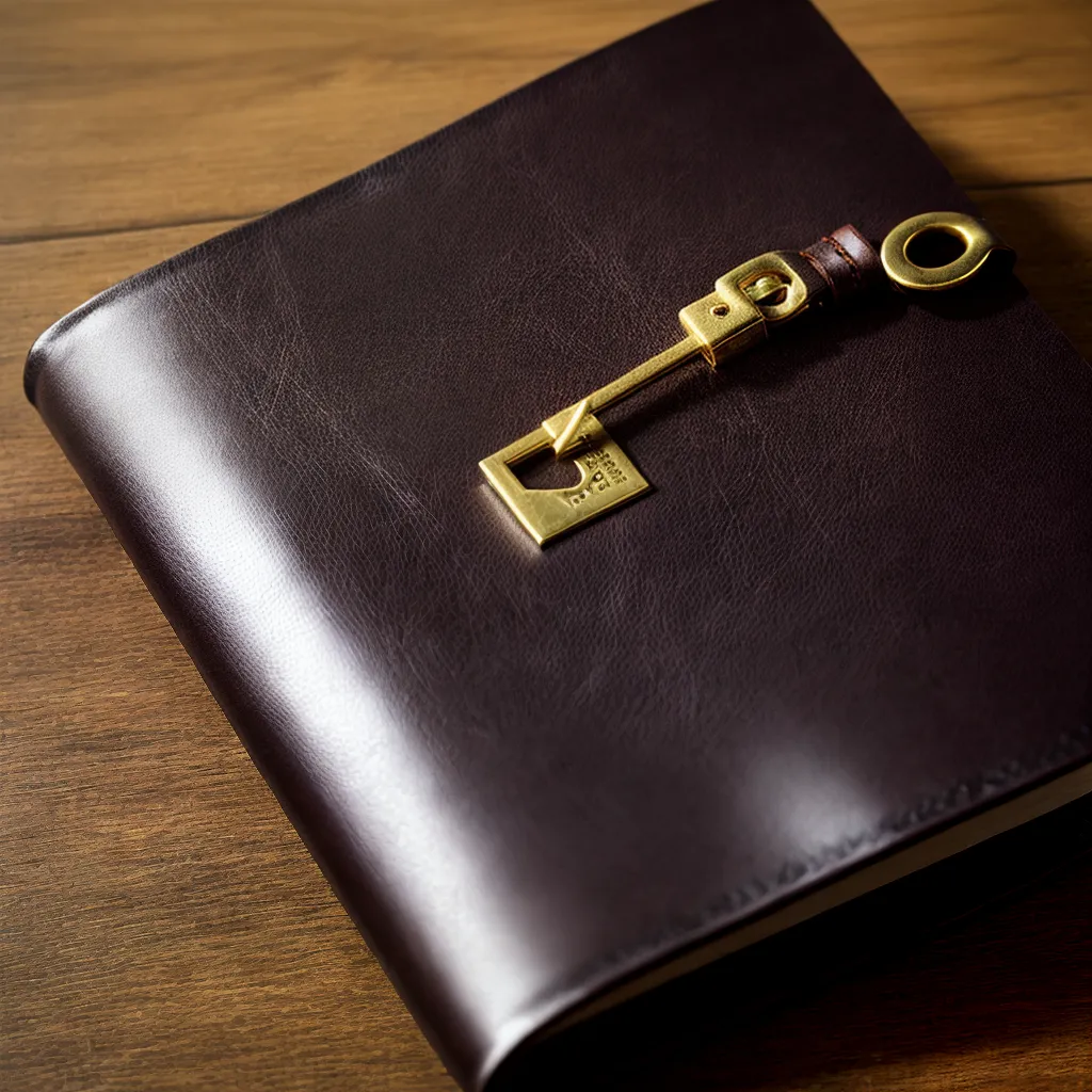 diario couro embossing trava