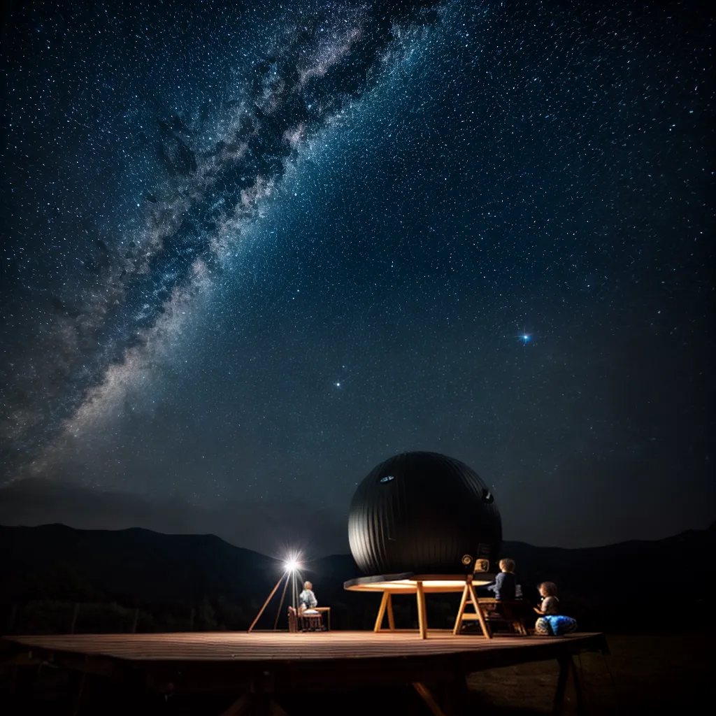 planetario caseiro estrelas crianca