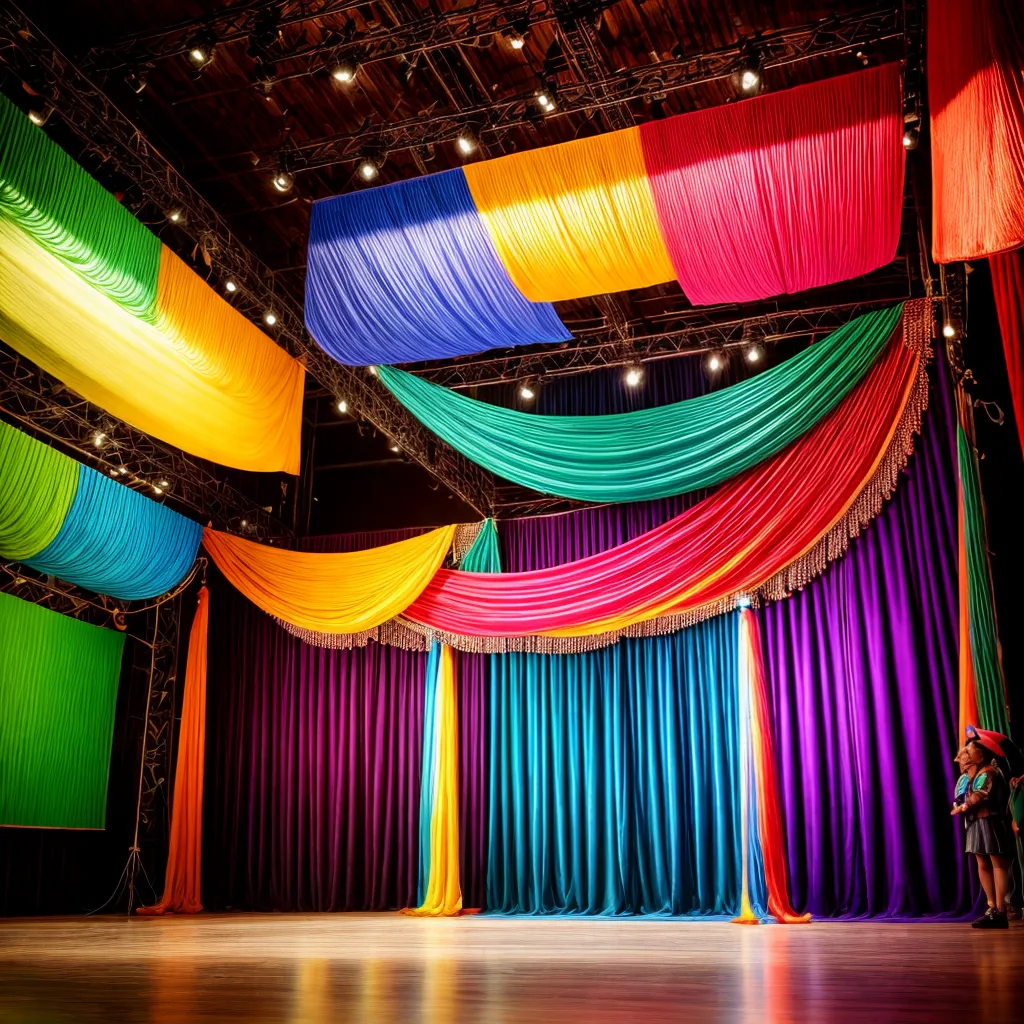 teatro marionetes colorido magico