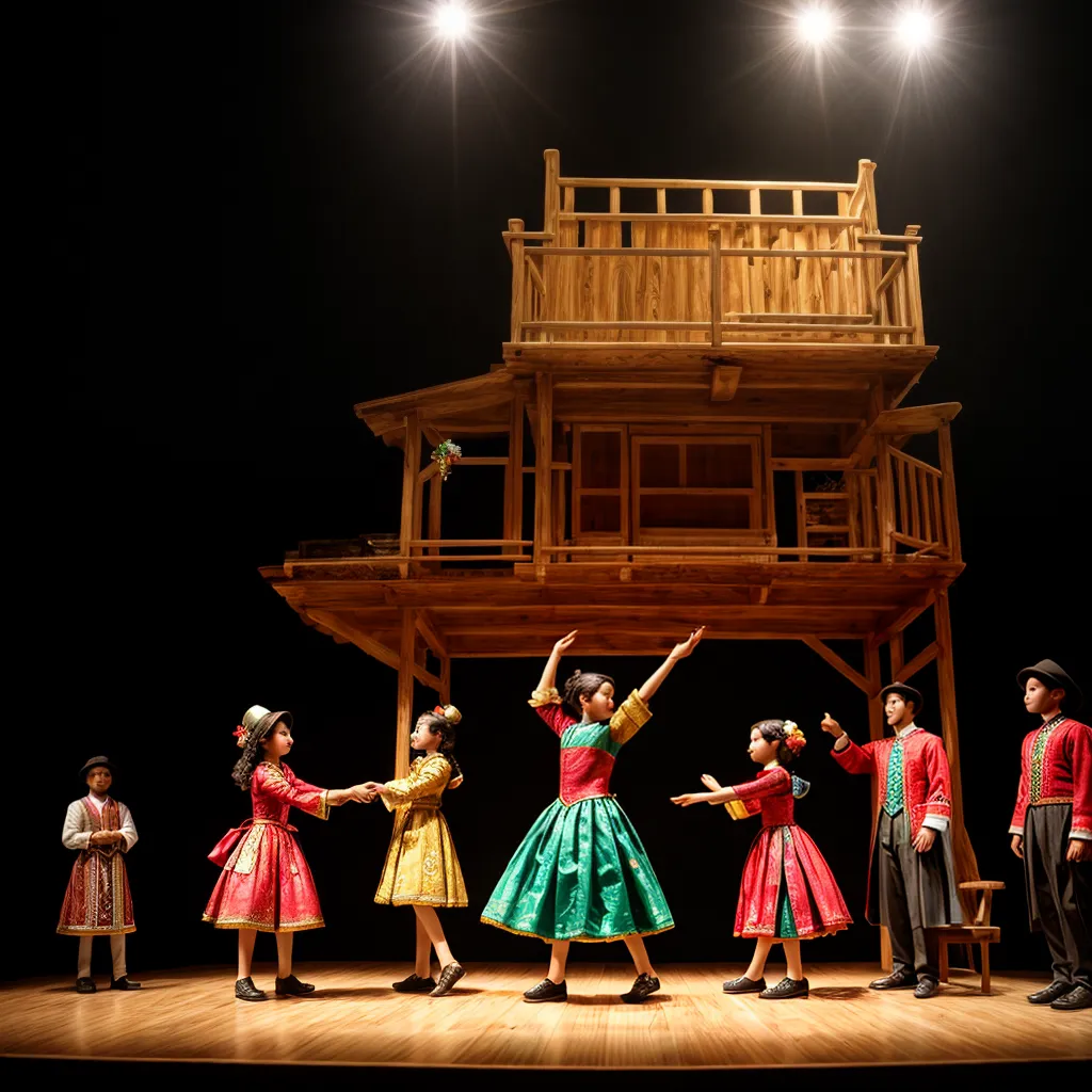 puppeteer marionetes coloridas encanto