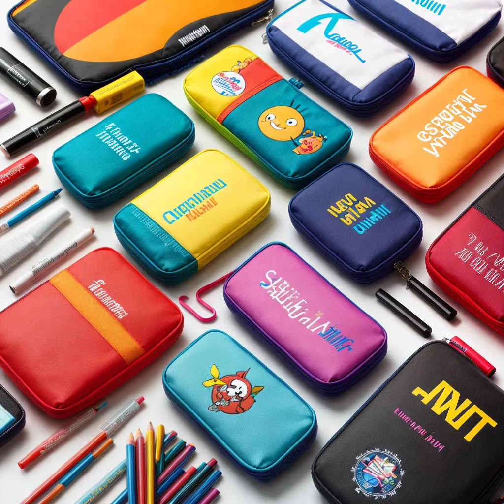 estojo escolar personalizado colorido