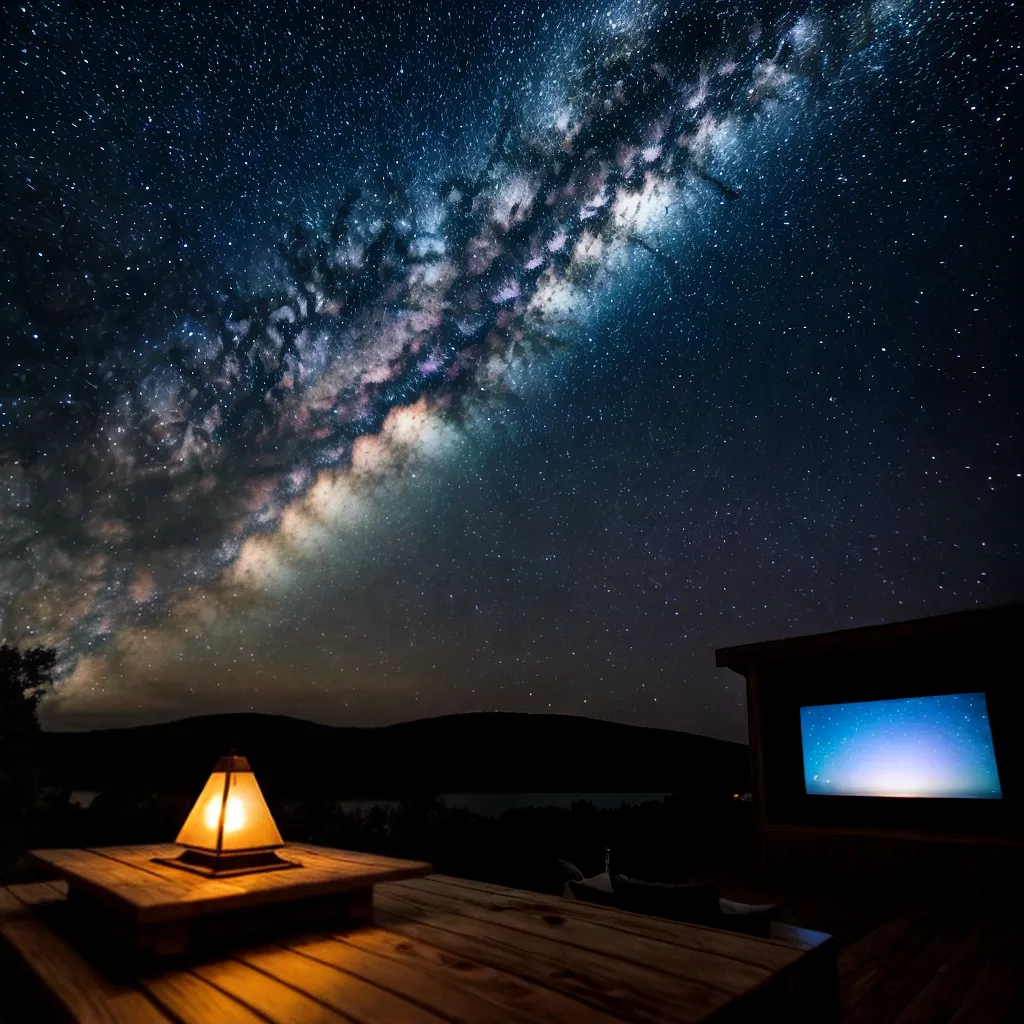 projetor estrelas ambiente magico