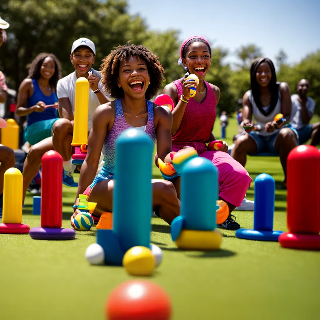 amigos parque jogo argolas alegria