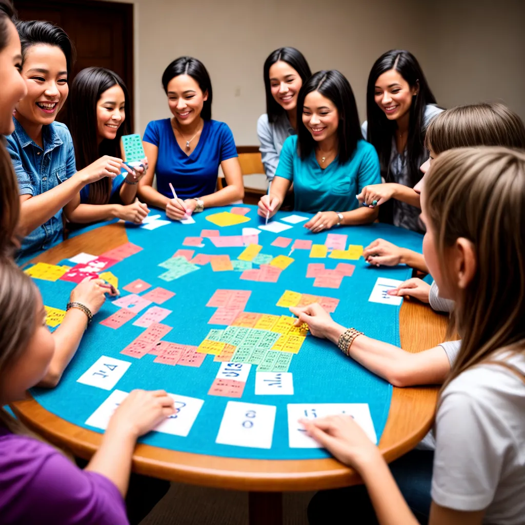 amigos bingo mesa diversao