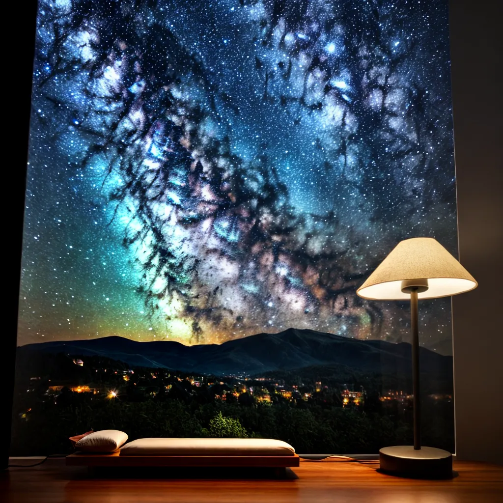lampada estrelas noite luzes