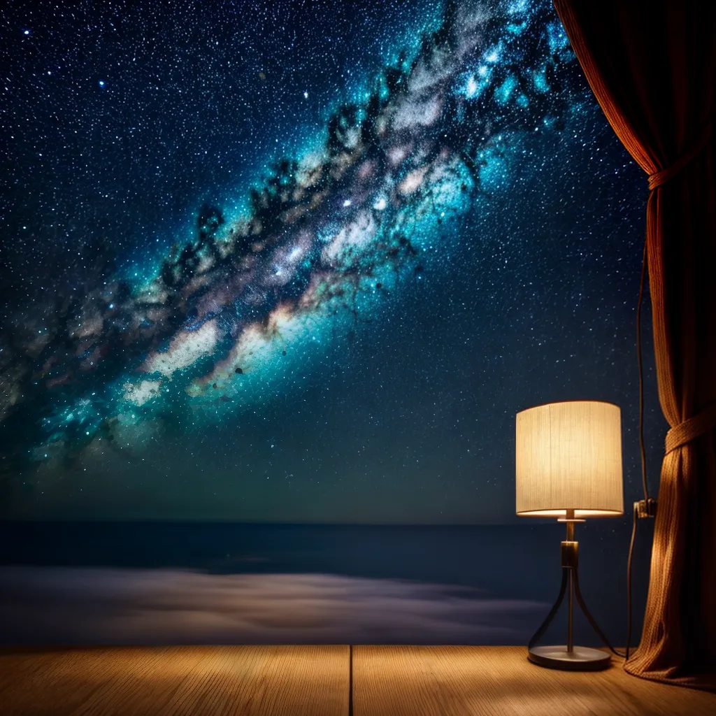 lampada ceu estrelado encantador