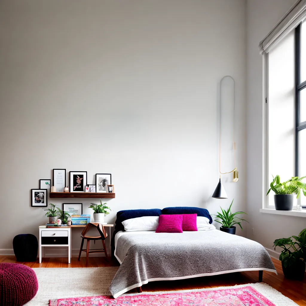 quarto adolescente moderno geometrico