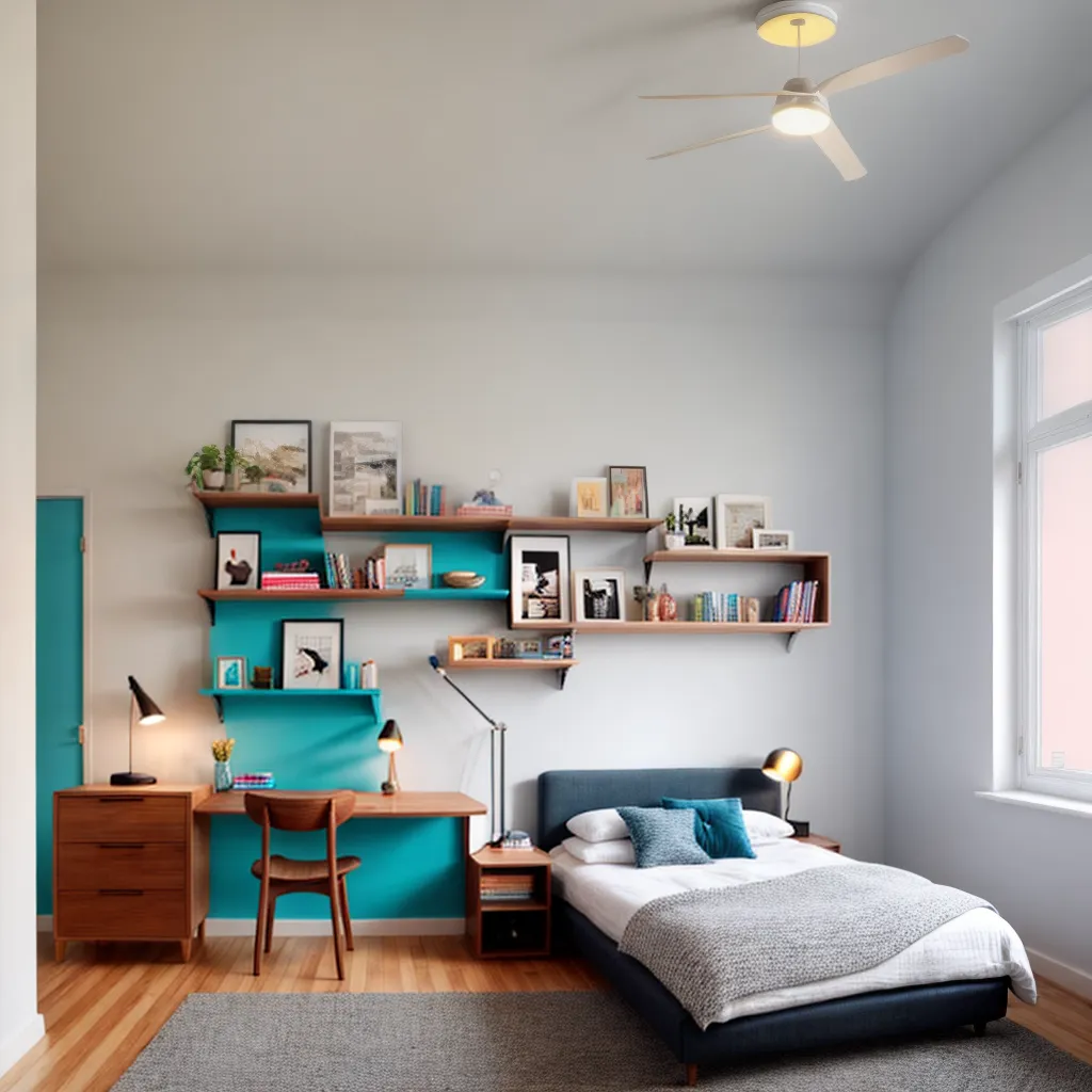 quarto adolescente moderno vibrante 1