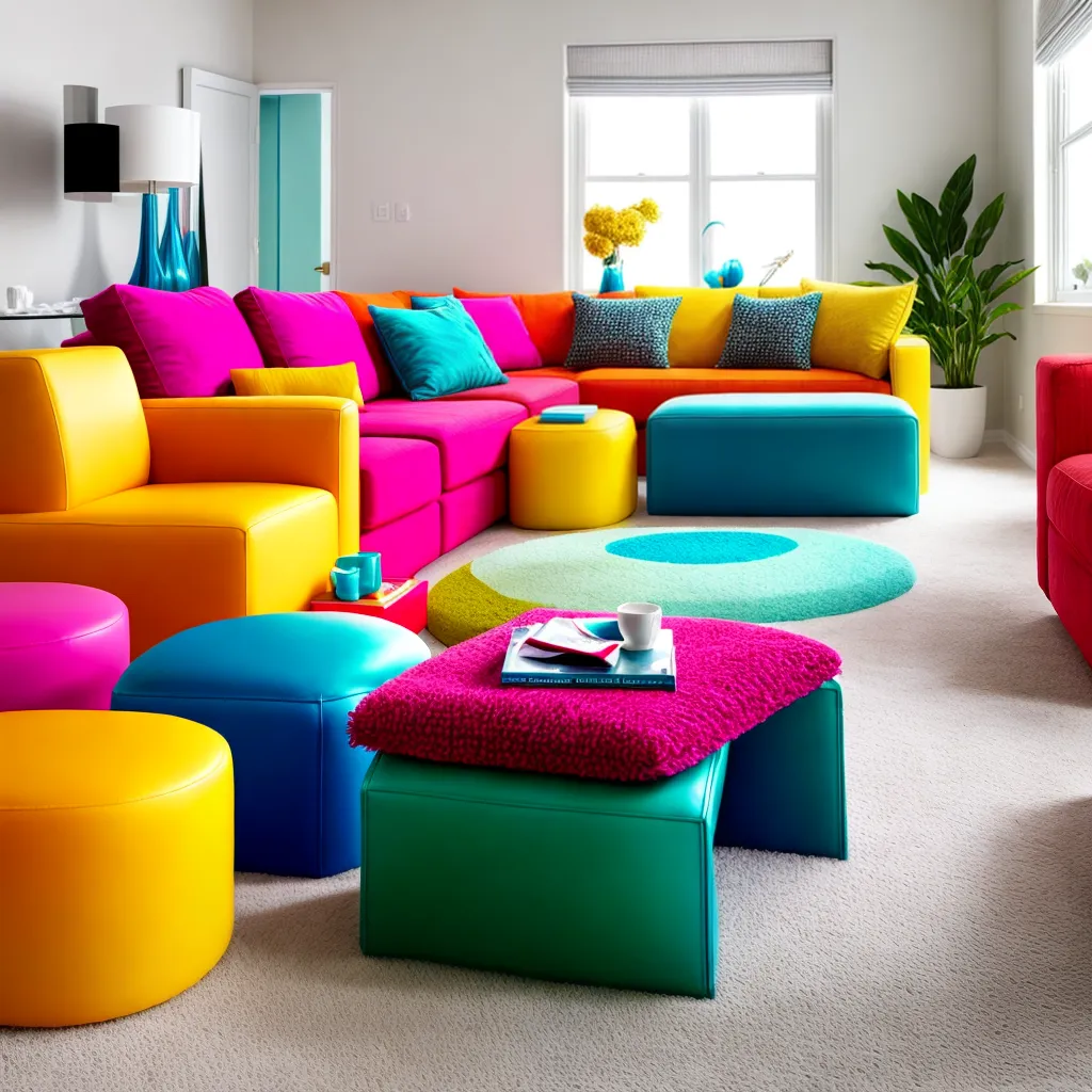 decoracao plastico moderno colorido