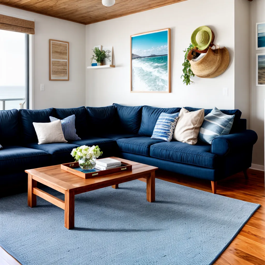 casa praia decoracao navy