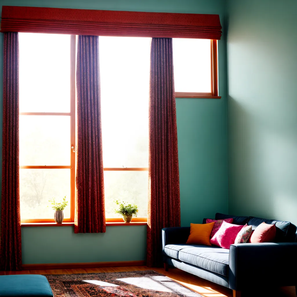 sala estar janelas cortinas vibrantes 2