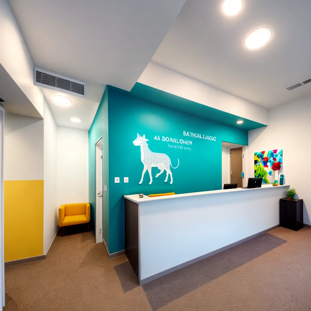 clinica veterinaria moderna recepcao