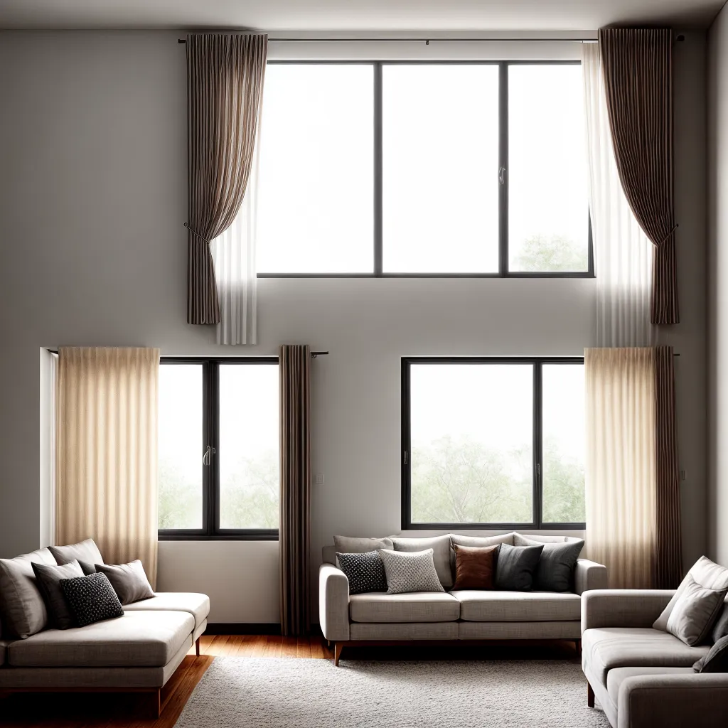 sala estar jardim cortinas linen