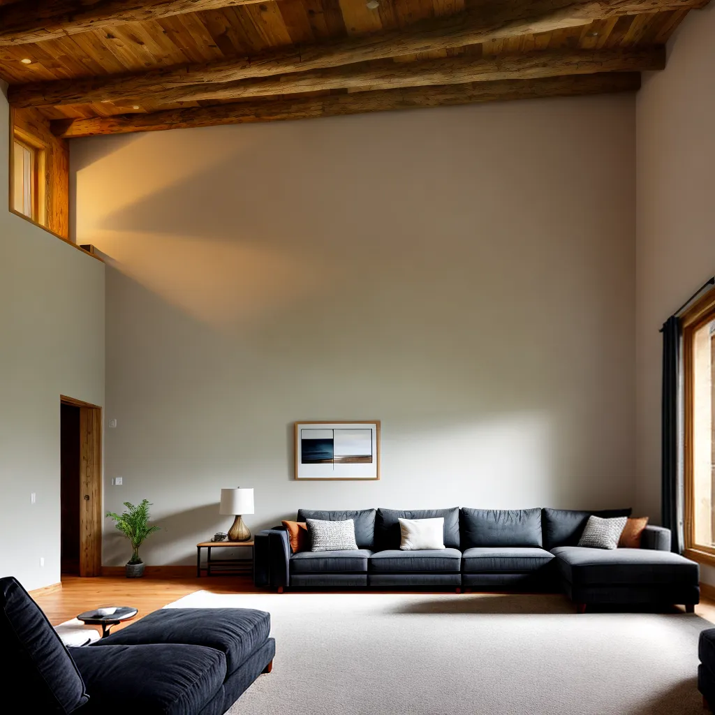 casa campo moderna sala estar