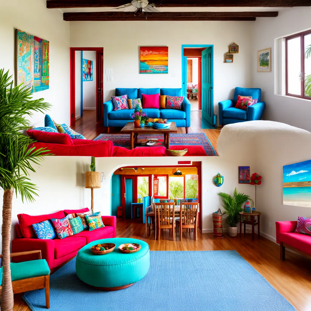 sala colorida decoracao mexicana 1
