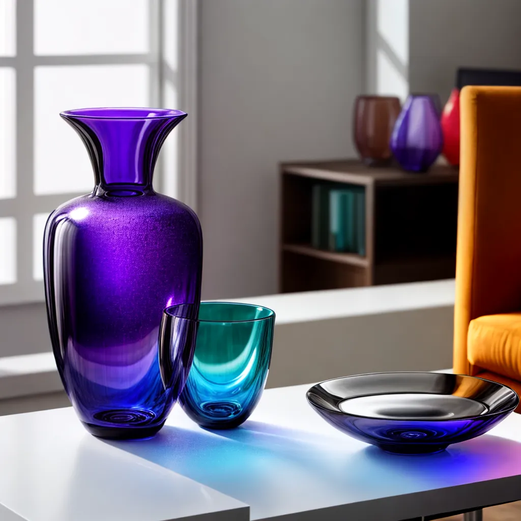 vaso murano cores intrincadas elegancia