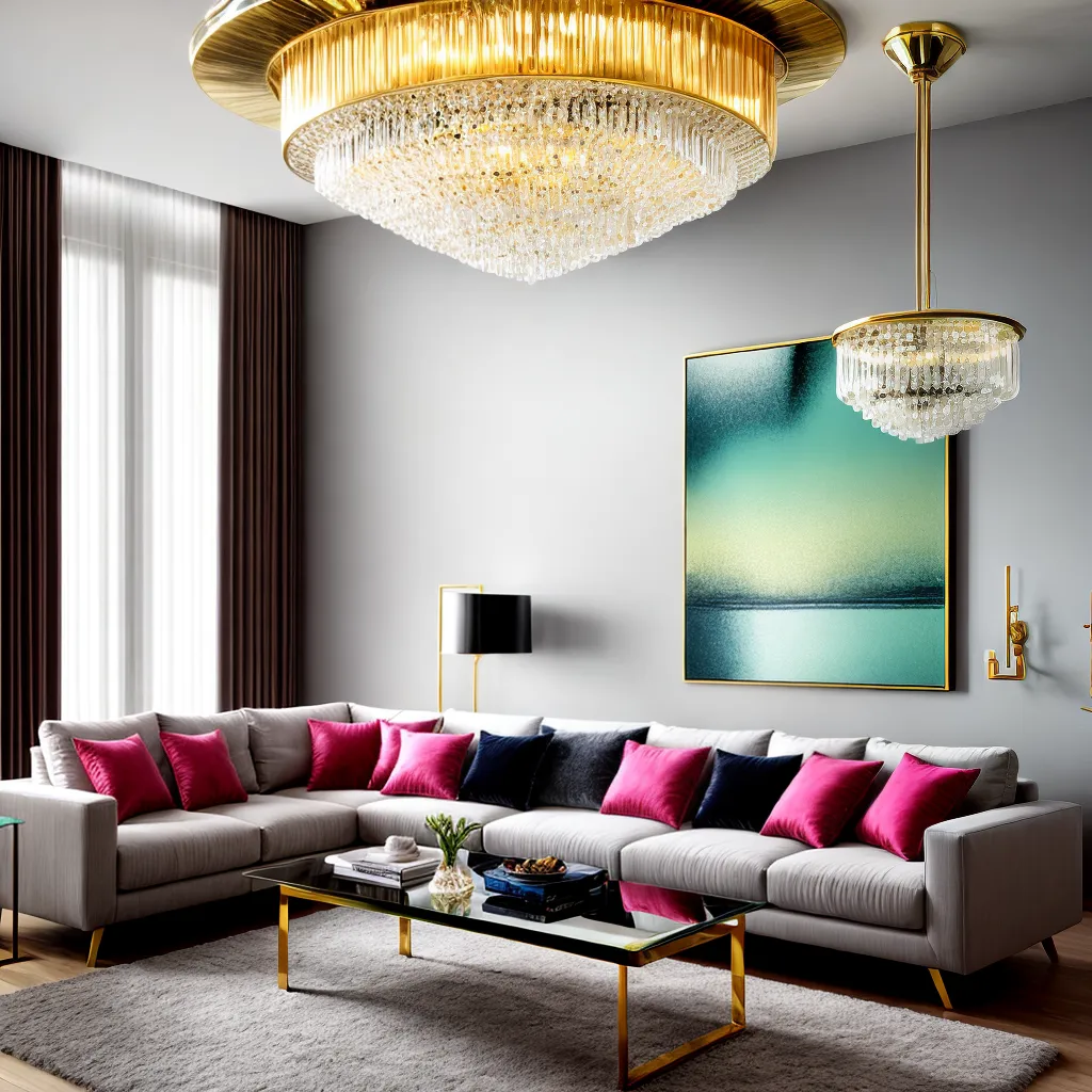 sala elegante murano vidro decoracao