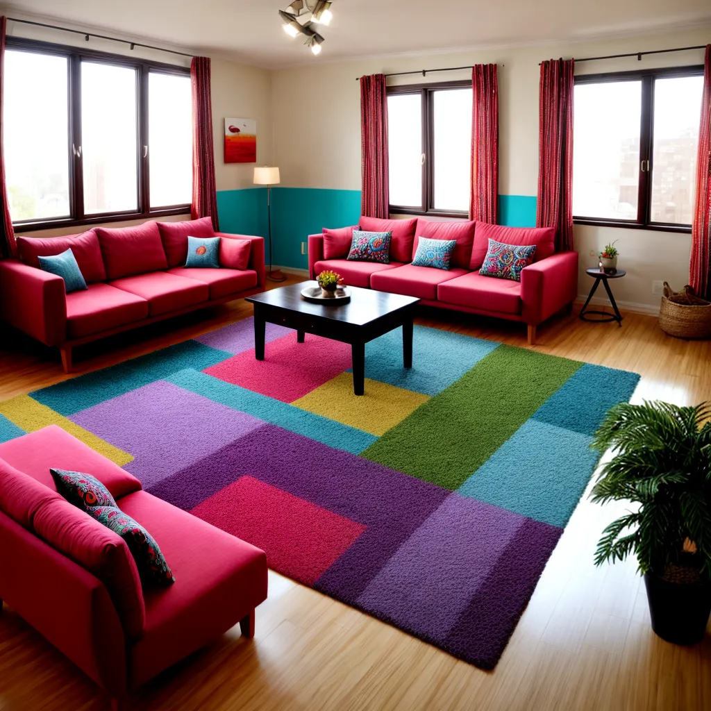 sala estampa etnica janelas sofa