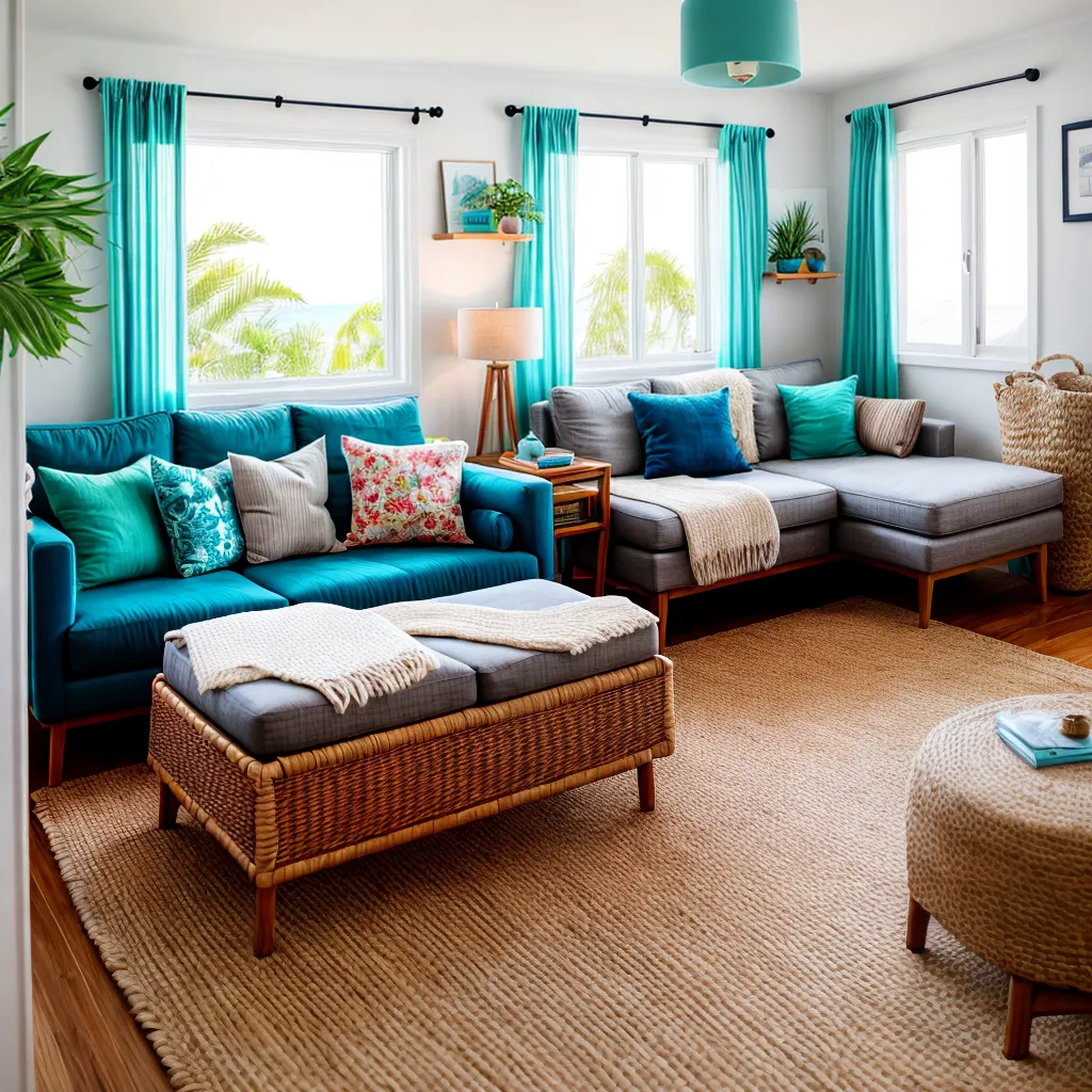 sala praia decoracao havaiana 3