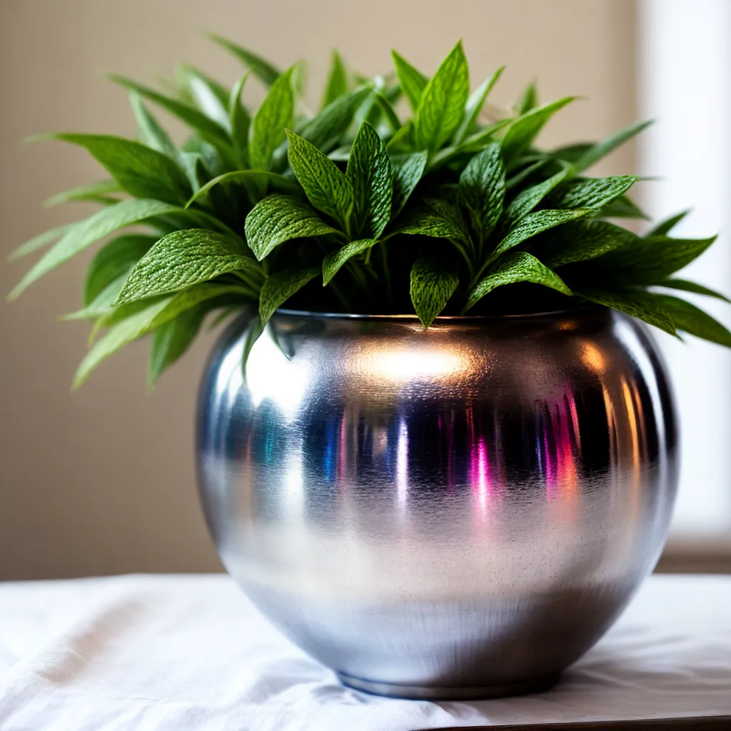 vaso metal martelado