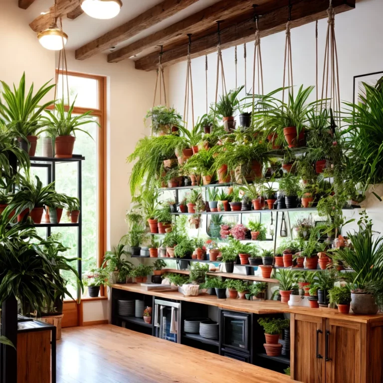 Decoração para lojas de plantas e jardins