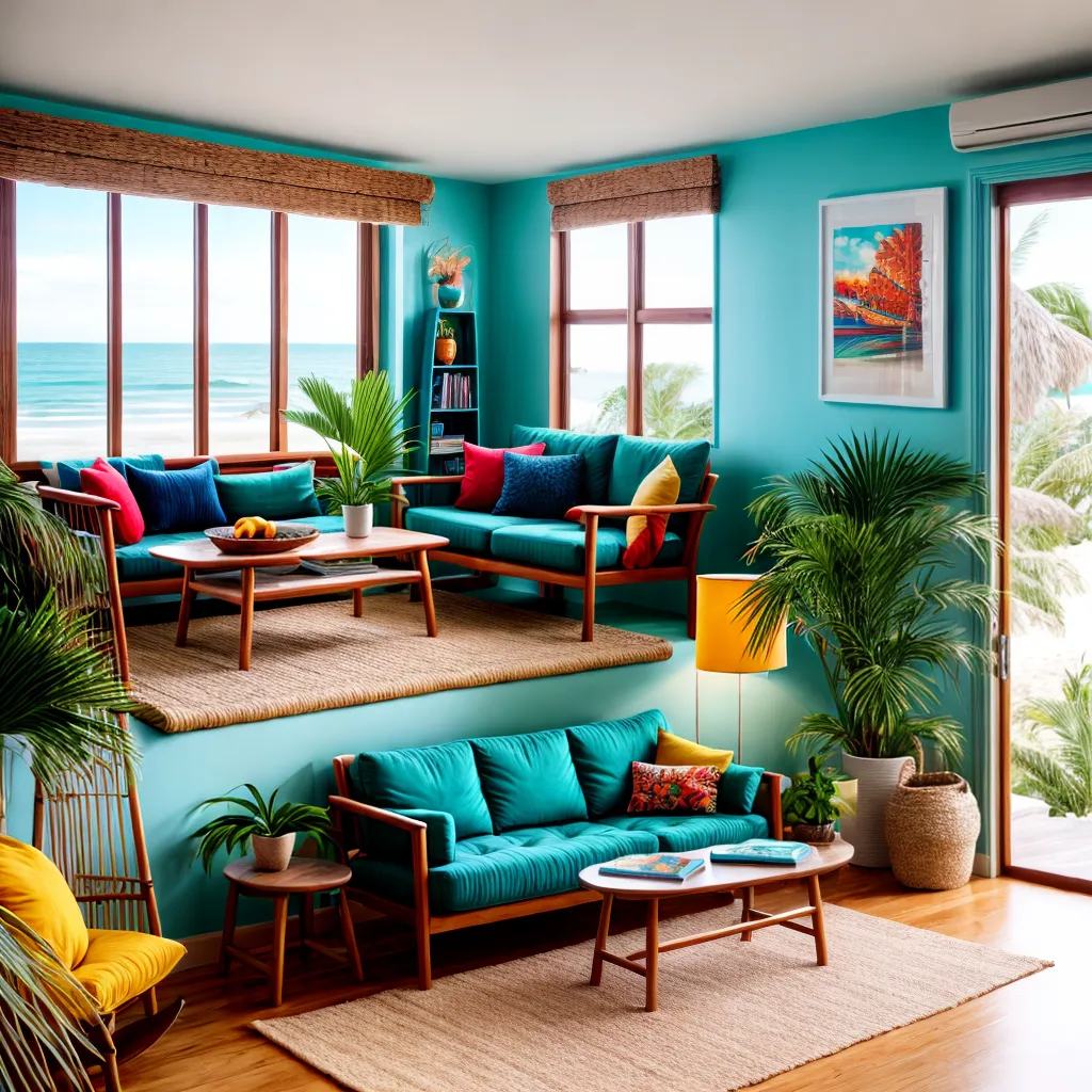 sala surf casa praia decoracao