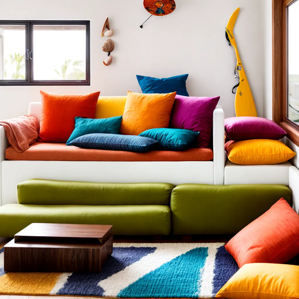 sala vibrante decoracao surf casa praia 1