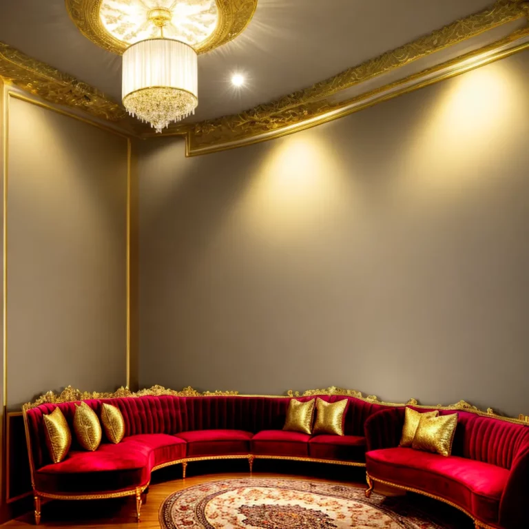 Decoração para salas de espera em salões de beleza de luxo
